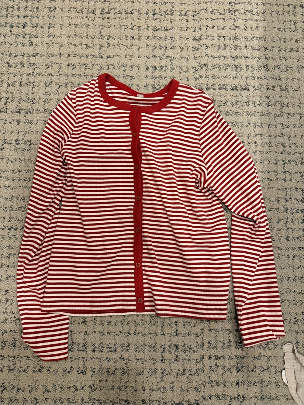 Uniqlo Striped Cotton Cardigan